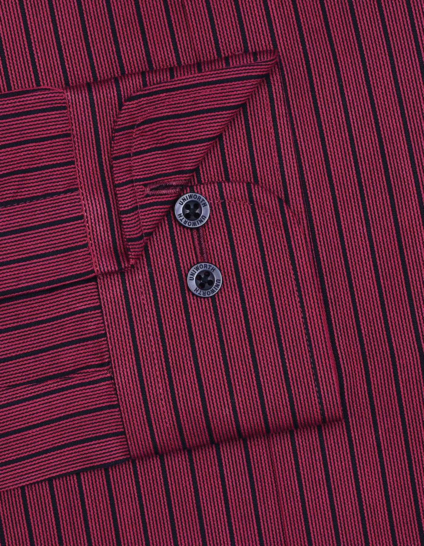 Stripe Red Tailored Smart Fit Shirt FS2768-2SF-15.5