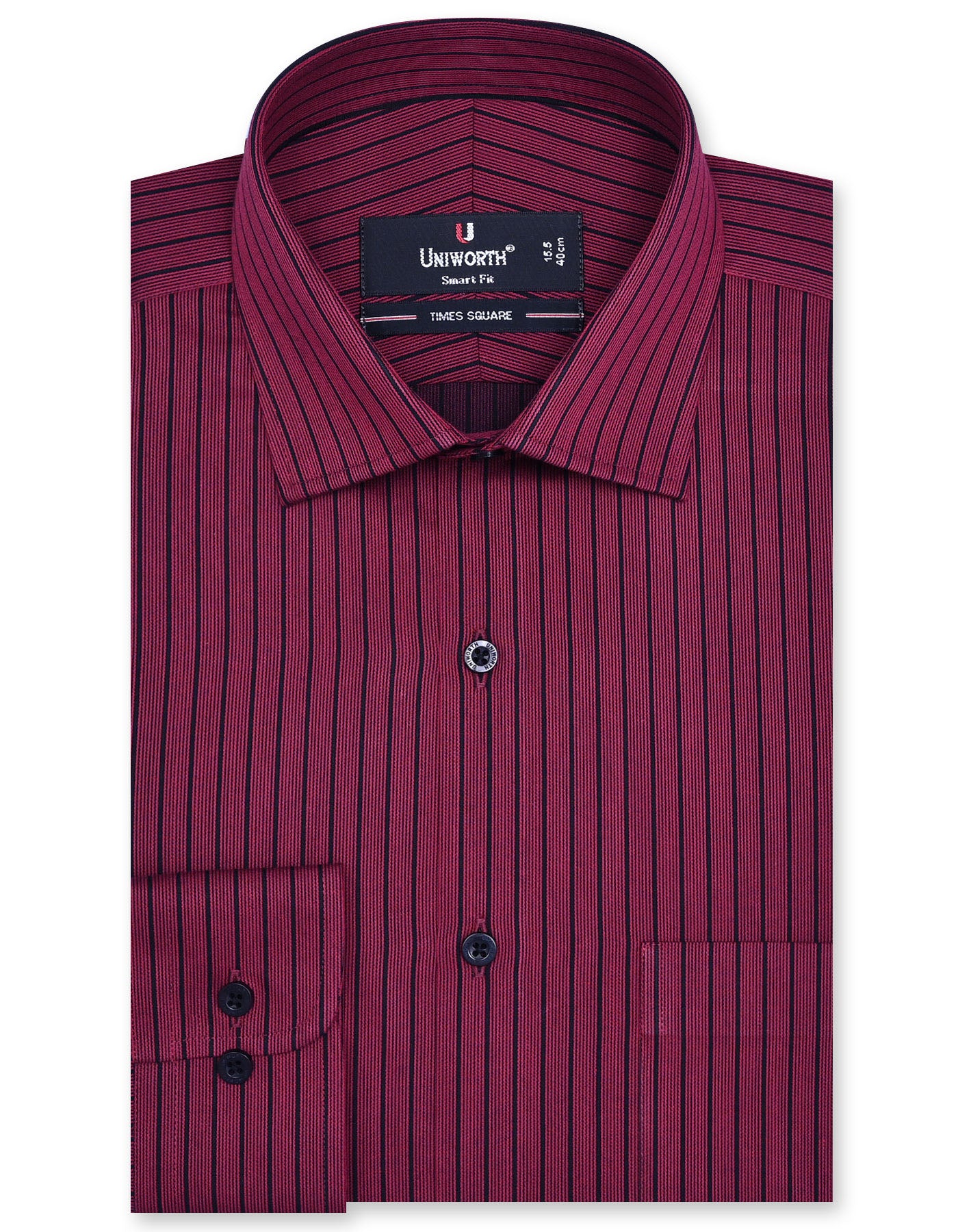 Stripe Red Tailored Smart Fit Shirt FS2768-2SF-14.5