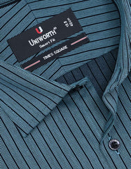 Stripe C Green  Tailored Smart Fit Shirt FS2769-2SF-15
