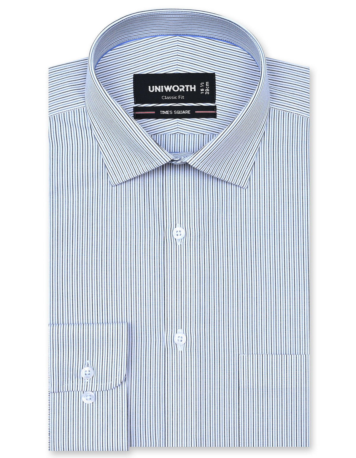 Stripe Black Classic Fit Shirt FS2771-1RF-14.5