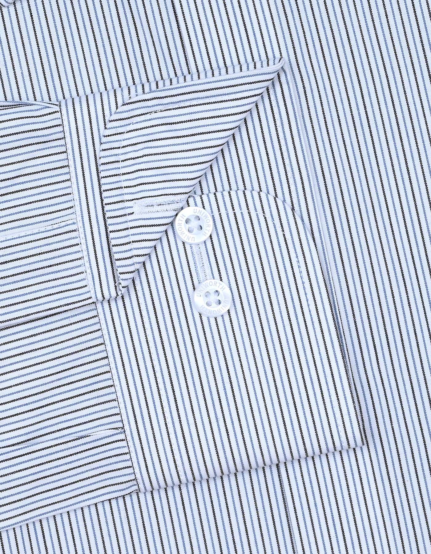 Stripe Black Tailored Smart Fit Shirt FS2771-1SF-15.5