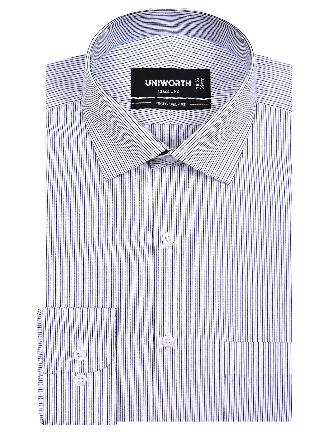 Stripe Black Classic Fit Shirt FS2771-2RF-14.5