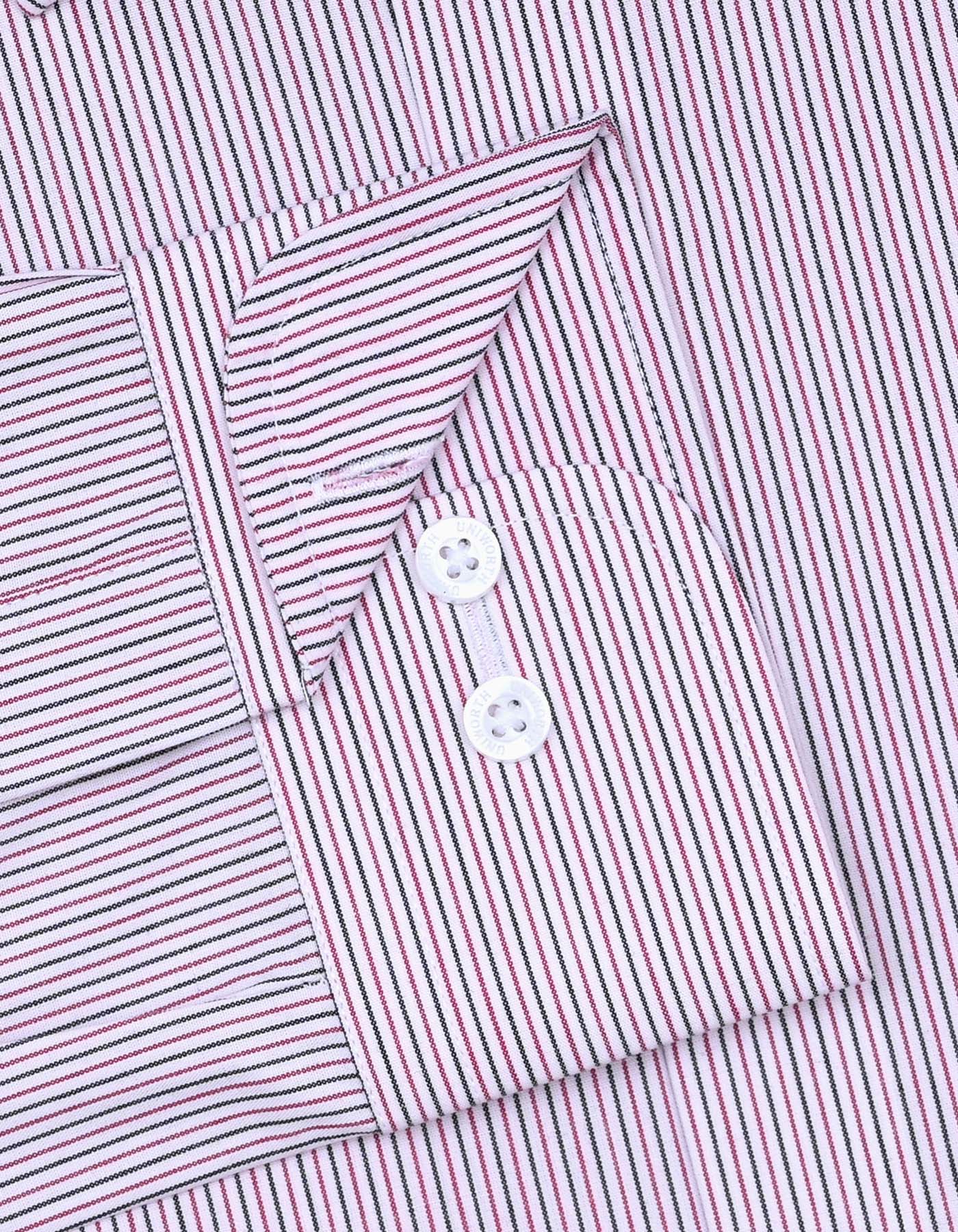 Stripe Red Classic Fit Shirt FS2772RF-15.5