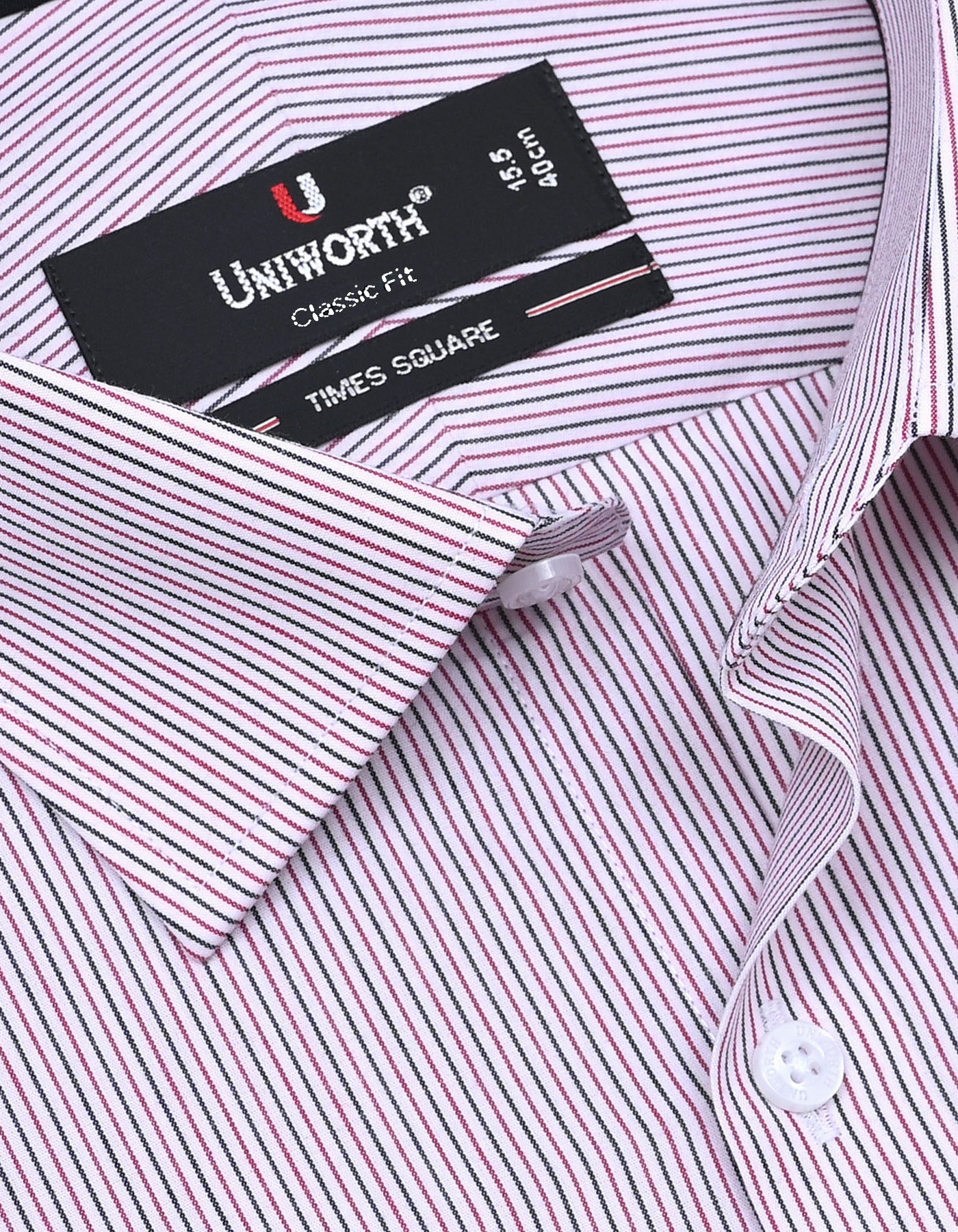 Stripe Red Classic Fit Shirt FS2772RF-15