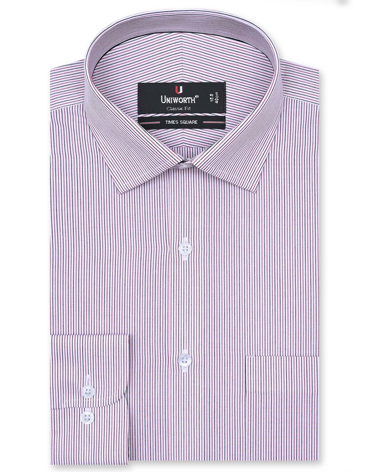 Stripe Red Classic Fit Shirt FS2772RF-14.5