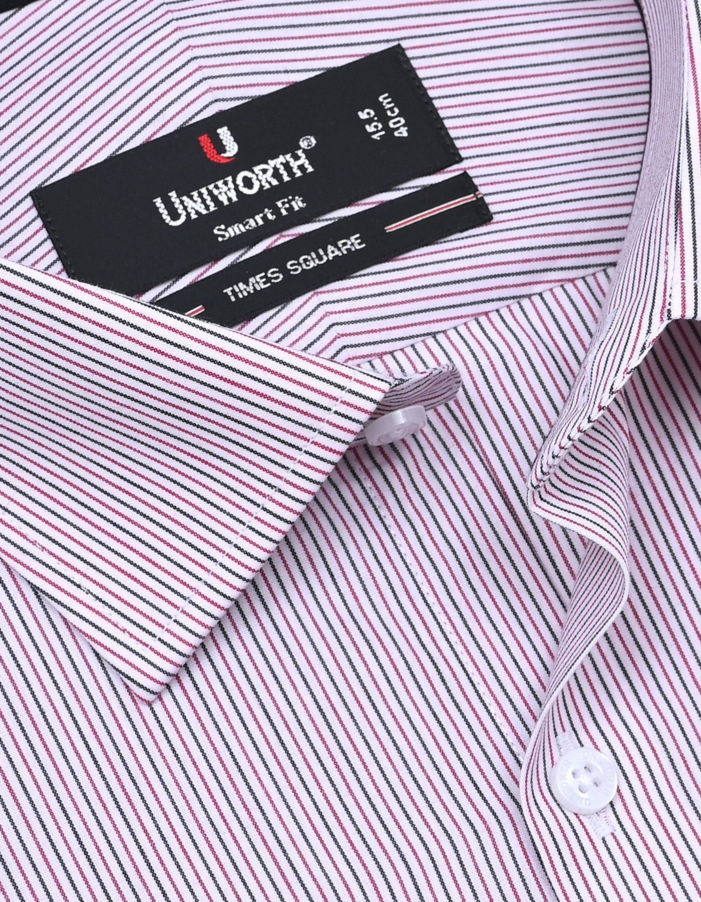 Stripe Red Tailored Smart Fit Shirt FS2772SF-15