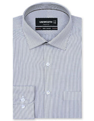 Stripe Brown Classic Fit Shirt FS2773-1RF-14.5