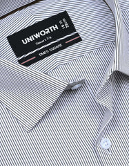 Stripe Brown Tailored Smart Fit Shirt FS2773-1SF-15