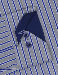 Stripe Royal Blue Smart Fit Shirt FS2774-1SF-15.5