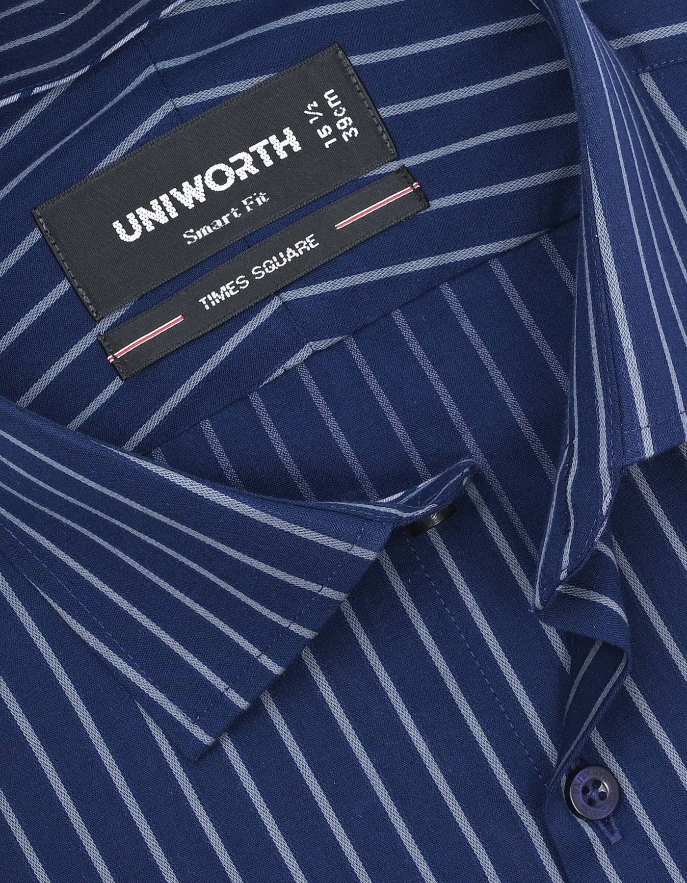 Stripe Navy Tailored Smart Fit Shirt FS2776-2SF-15