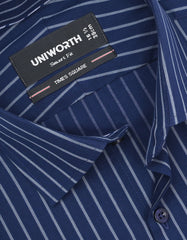 Stripe Navy Tailored Smart Fit Shirt FS2776-2SF-15