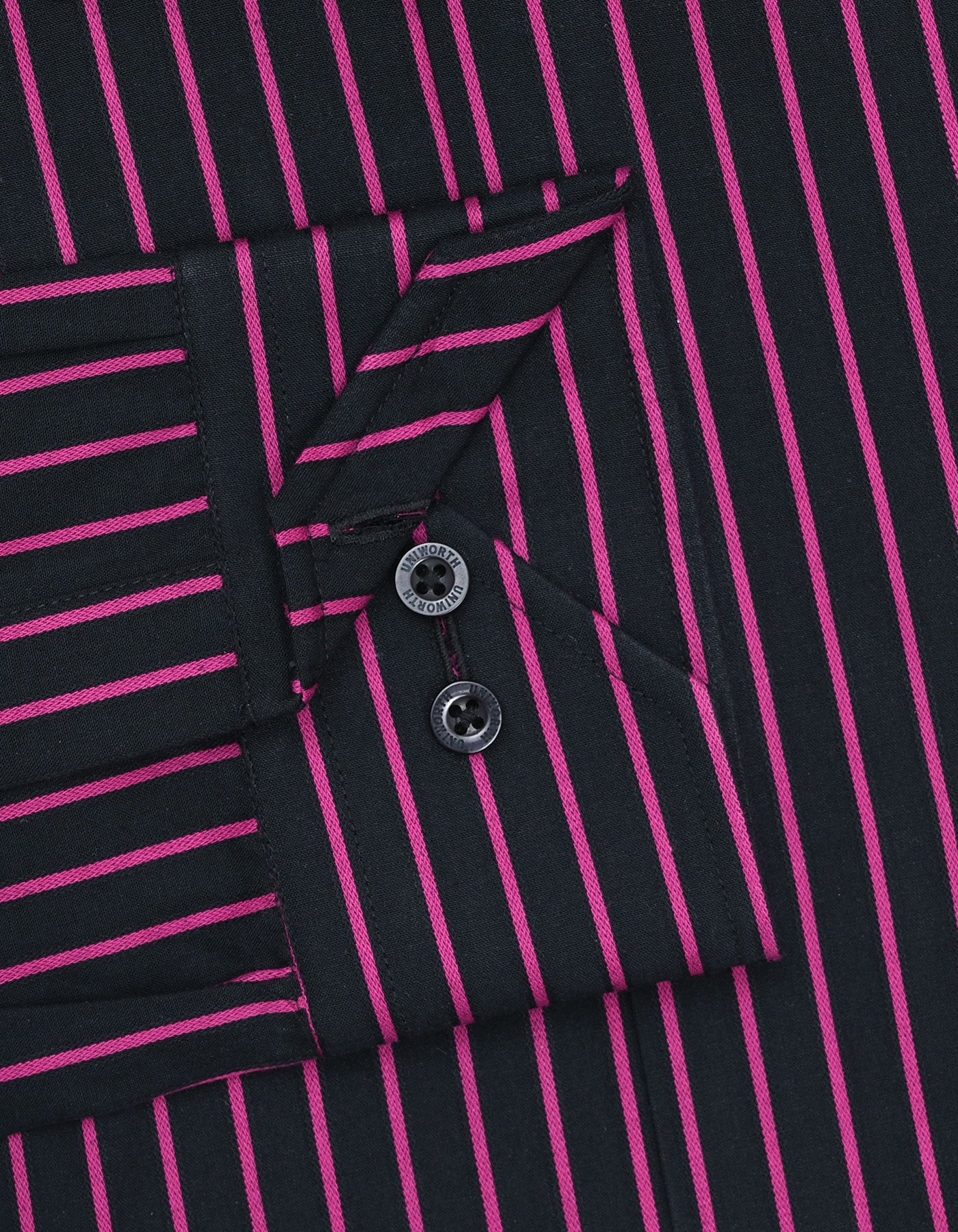 Stripe Black Classic Fit Shirt FS2777-3RF-15.5