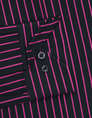 Stripe Black Classic Fit Shirt FS2777-3RF-15.5