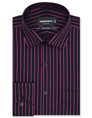 Stripe Black Classic Fit Shirt FS2777-3RF-14.5