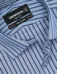 Stripe Grey Tailored Smart Fit Shirt FS2778-1SF-15