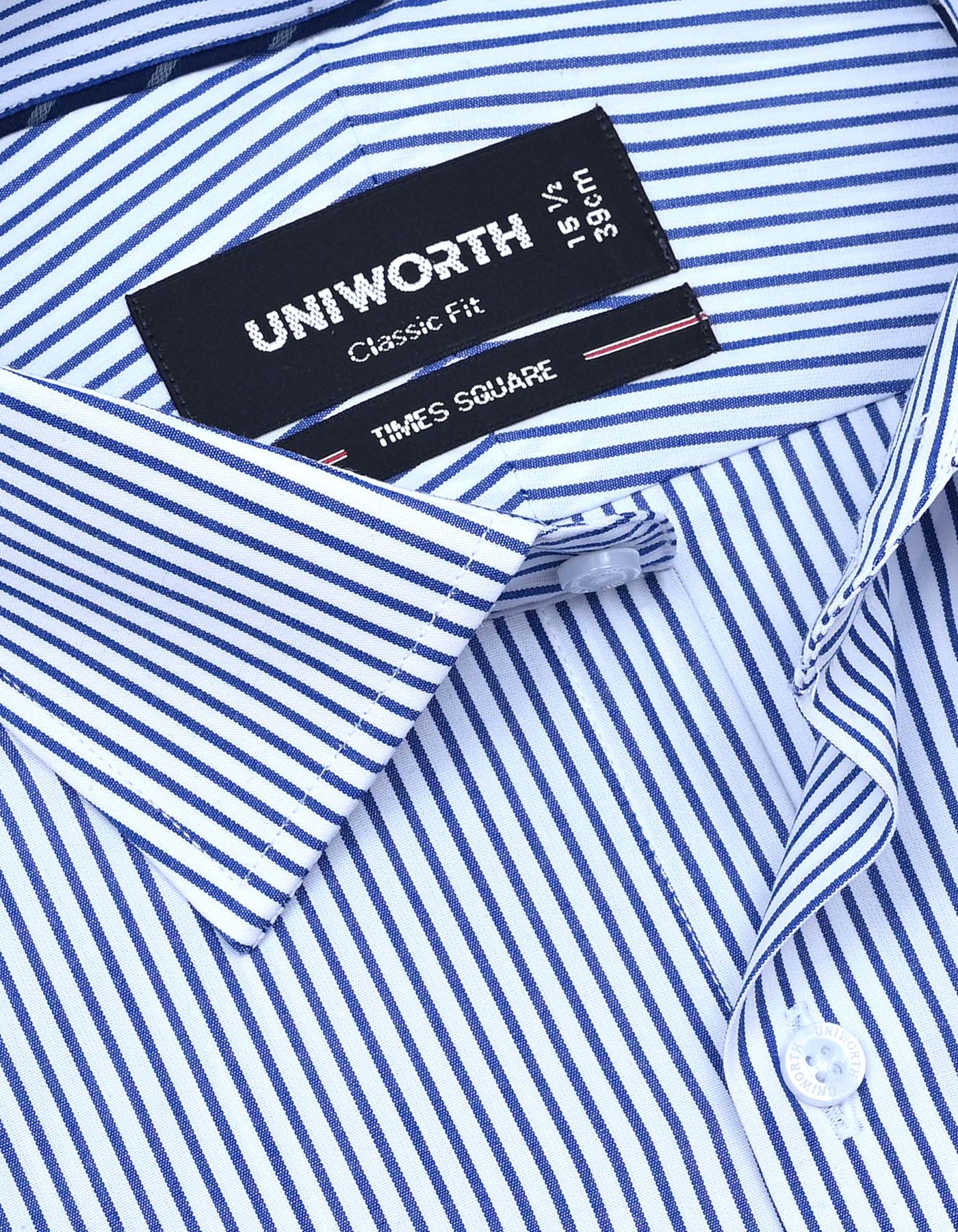 Stripe Blue Classic Fit Shirt FS2779-3RF-15