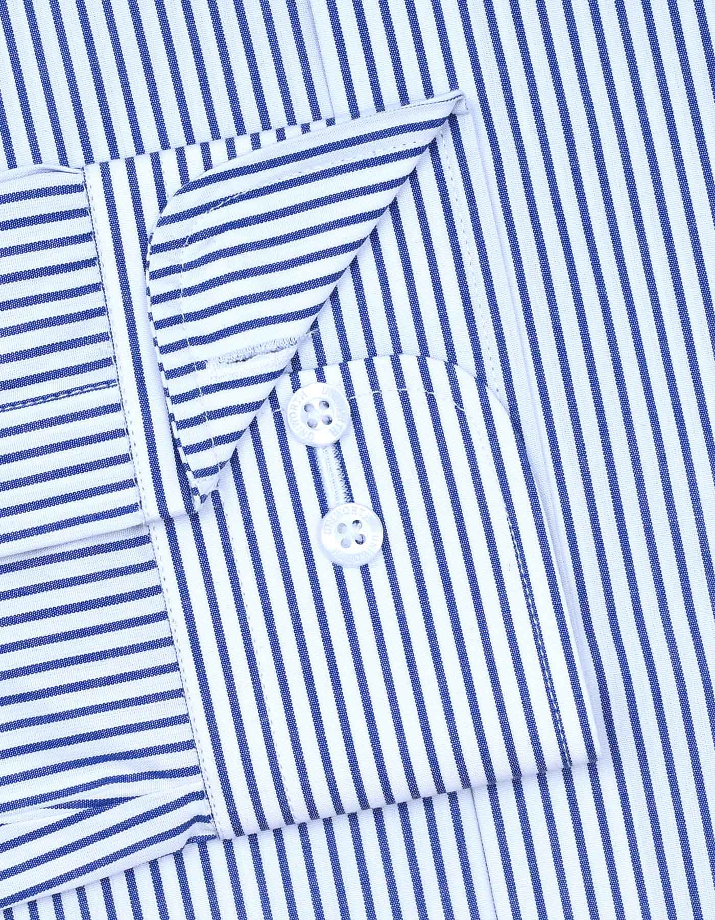 Stripe Blue Tailored Smart Fit Shirt FS2779-3SF-15.5