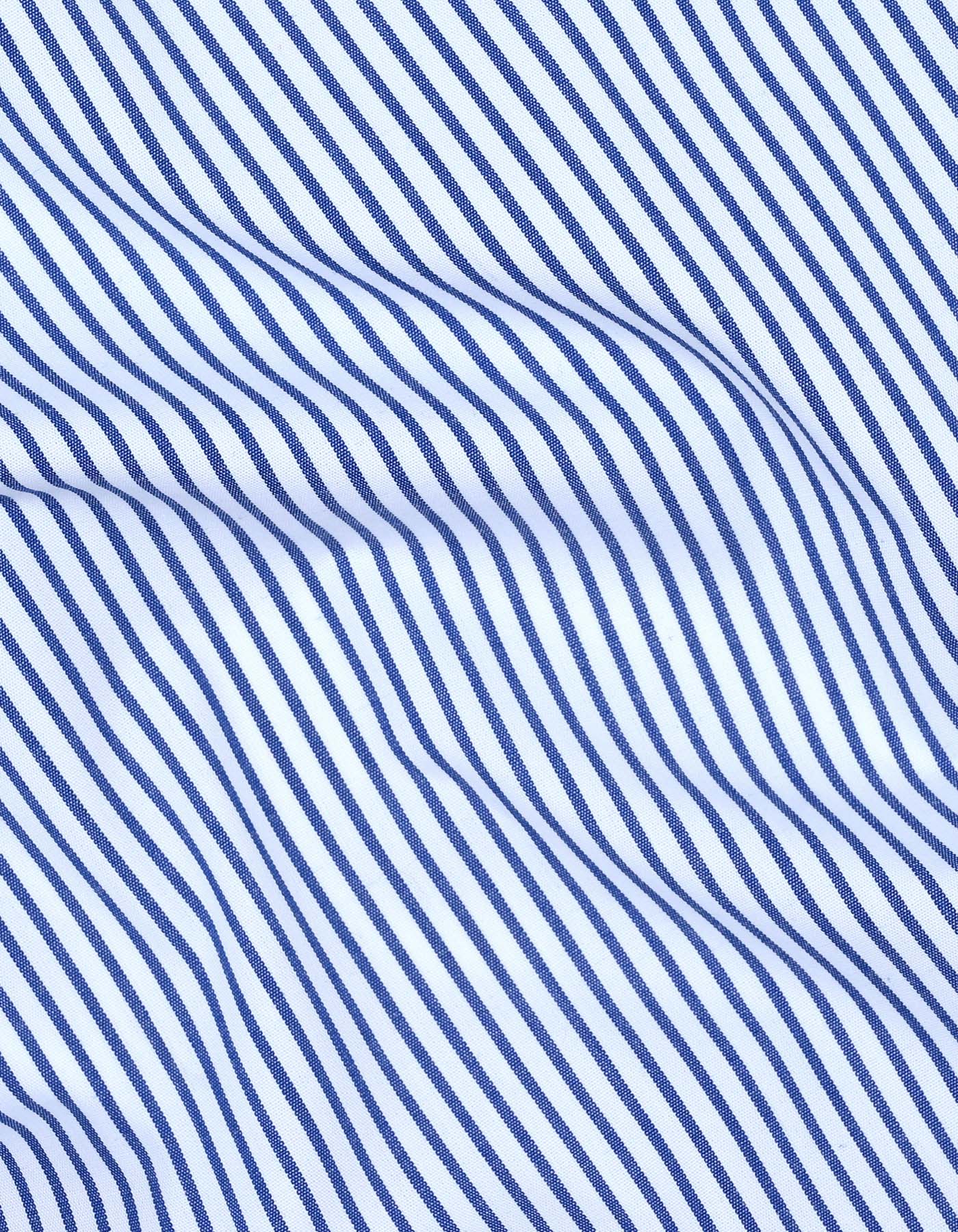 Stripe Blue Tailored Smart Fit Shirt FS2779-3SF-16
