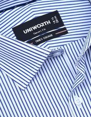 Stripe Blue Tailored Smart Fit Shirt FS2779-3SF-15