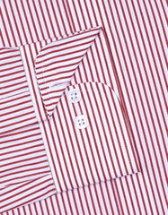 Stripe Maroon Classic Fit Shirt FS2780-3RF-15.5