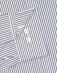 Stripe Brown Classic Fit Shirt FS2781-2RF-15.5