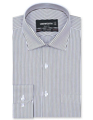 Stripe Brown Tailored Smart Fit Shirt FS2781-2SF-14.5
