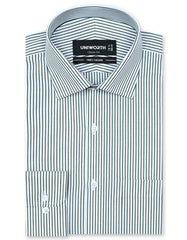 Stripe Green Classic Fit Shirt FS2782-1RF-14.5