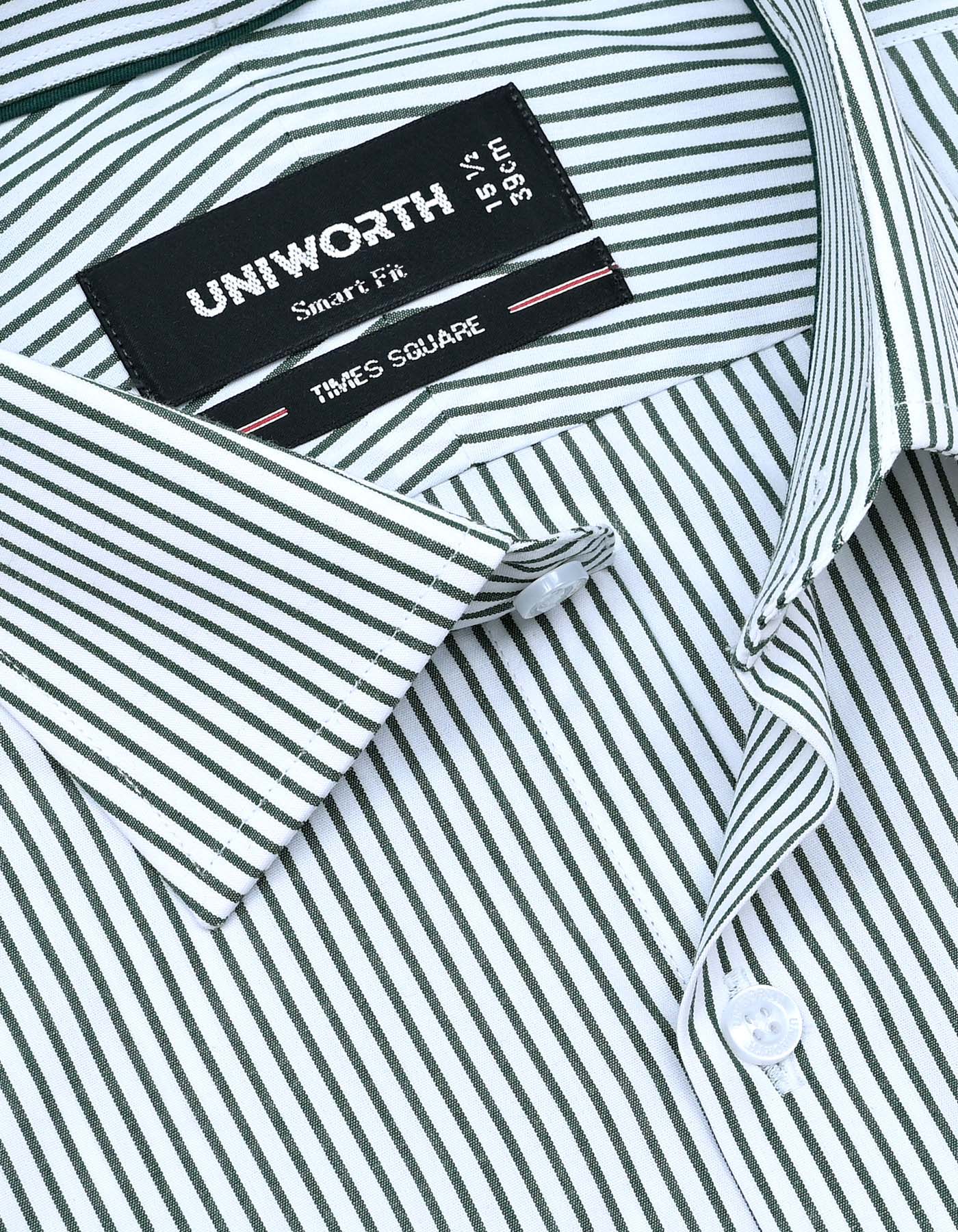 Stripe Green Tailored Smart Fit Shirt FS2782-1SF-15