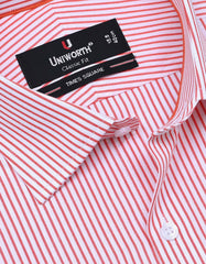 Stripe Orange Classic Fit Shirt FS2783-2RF-15