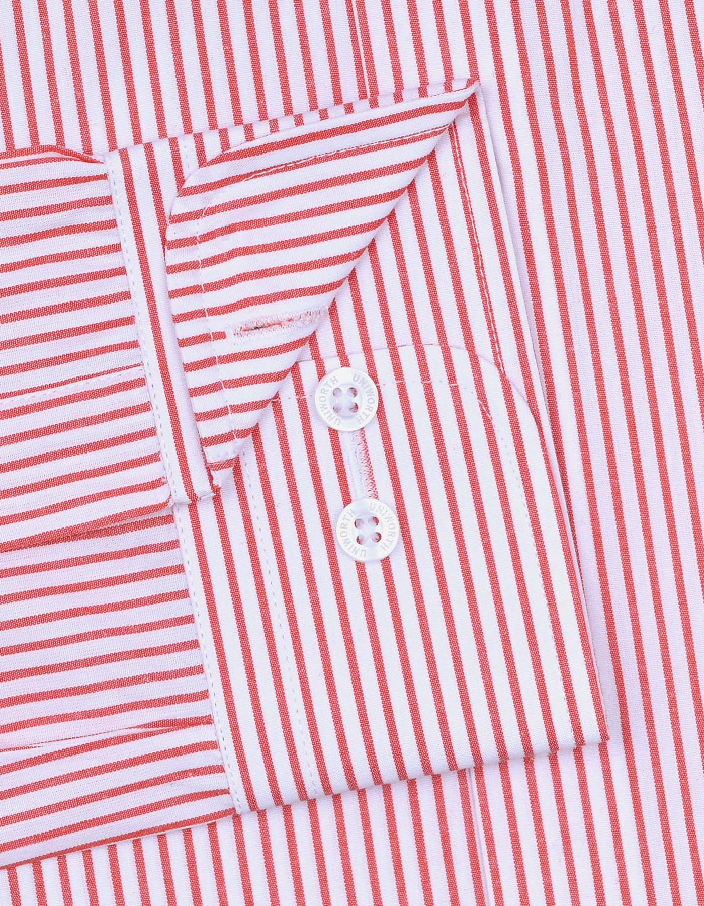 Stripe Orange Tailored Smart Fit Shirt FS2783-2SF-15.5