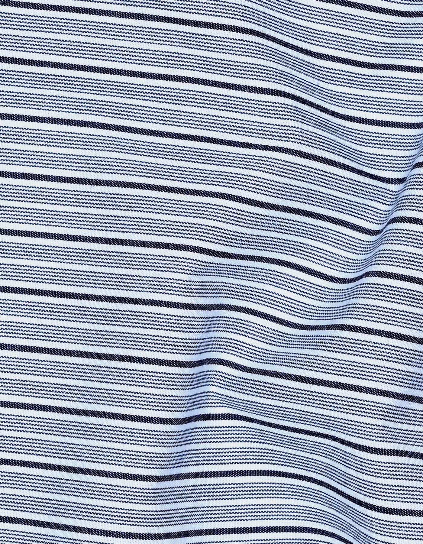 Stripe Charcoal Tailored Smart Fit Shirt FS2785-2SF-16