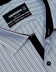 Stripe Charcoal Tailored Smart Fit Shirt FS2785-2SF-15