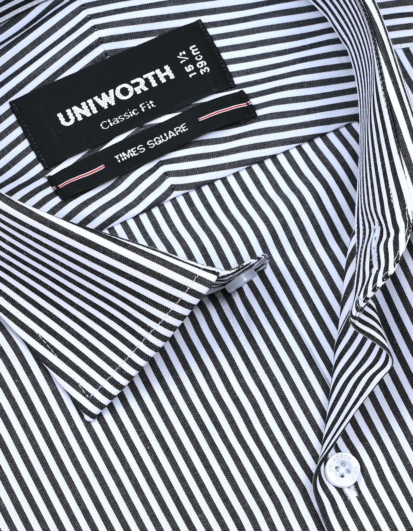 Stripe Black Classic Fit Shirt FS2787-2RF-15