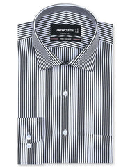 Stripe Black Classic Fit Shirt FS2787-2RF-14.5