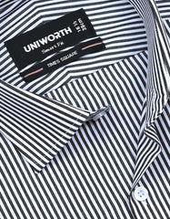Stripe Black Tailored Smart Fit Shirt FS2787-2SF-15