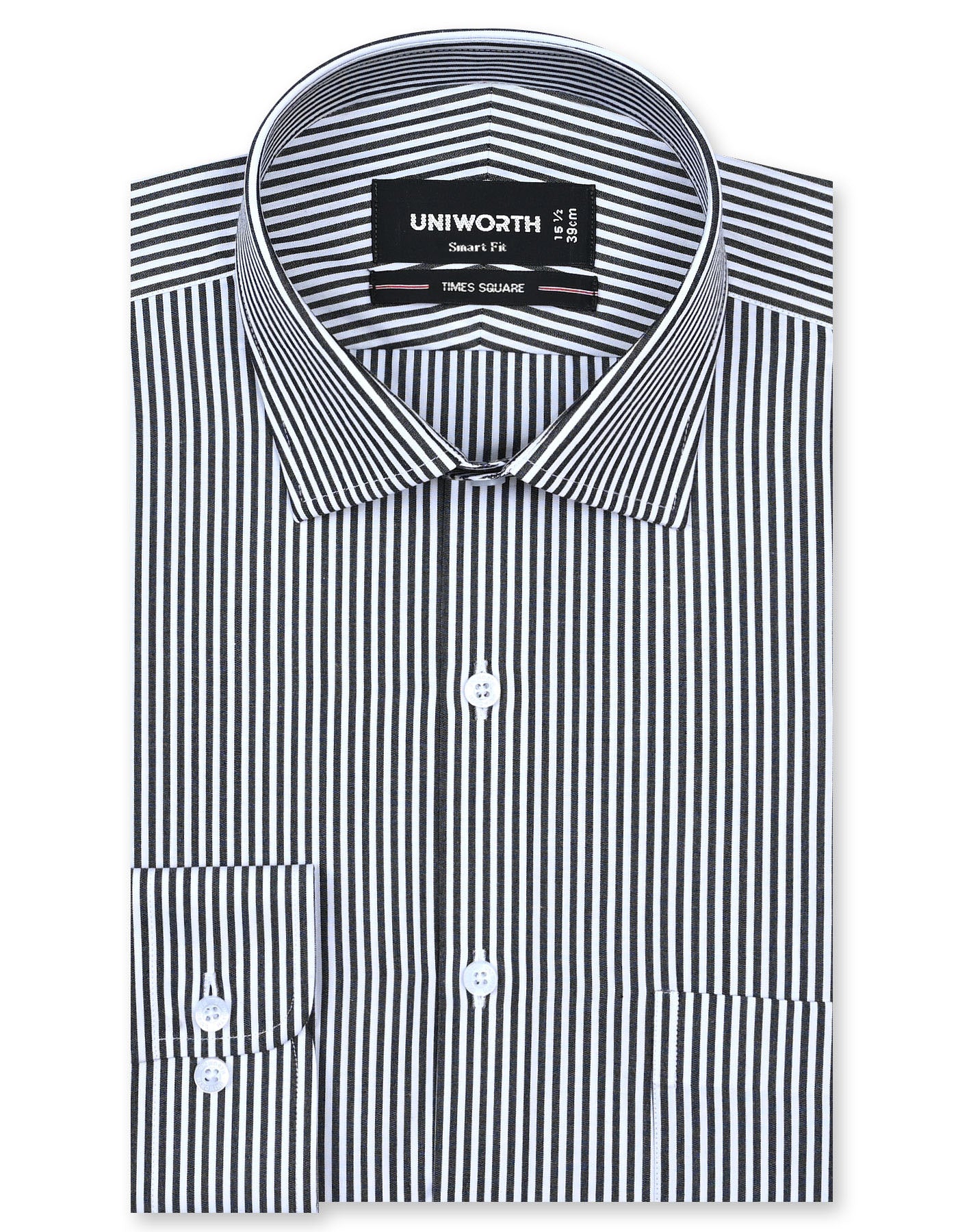 Stripe Black Tailored Smart Fit Shirt FS2787-2SF-14.5