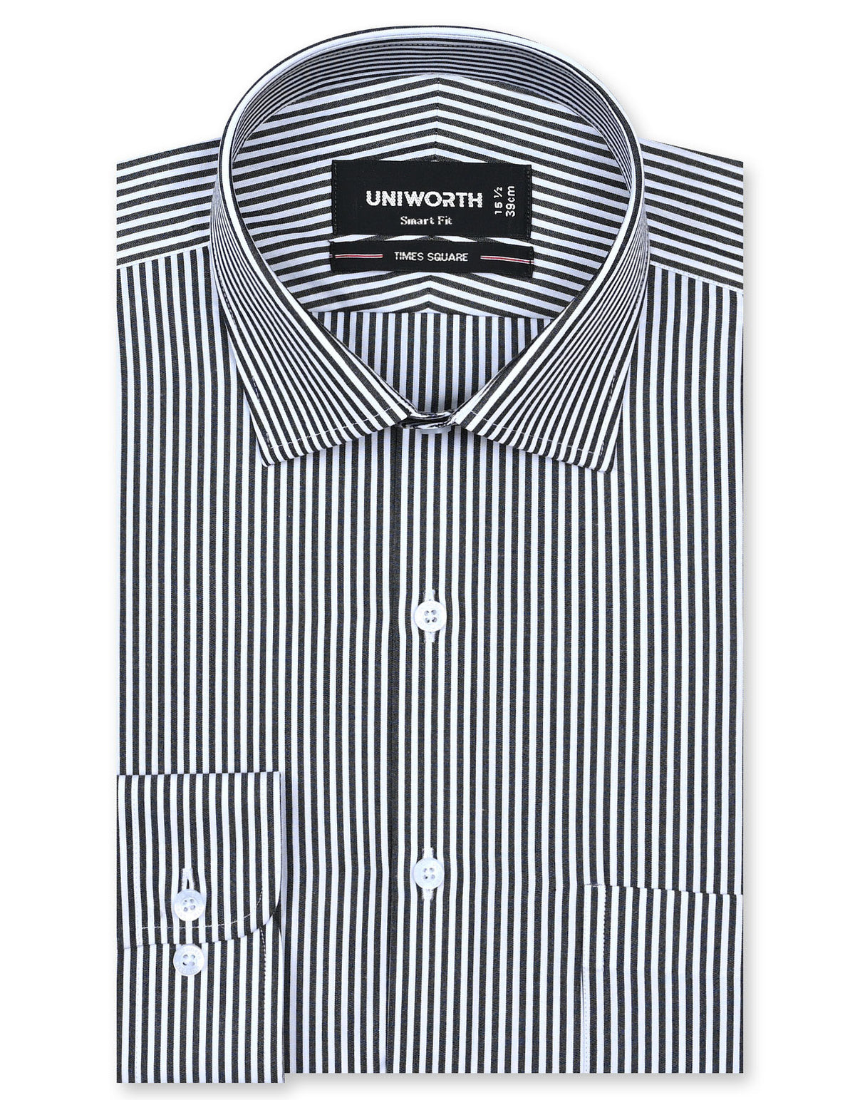Stripe Black Tailored Smart Fit Shirt FS2787-2SF-14.5