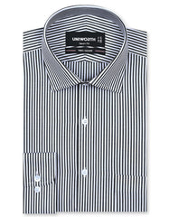 Stripe Black Tailored Smart Fit Shirt FS2787-2SF-14.5