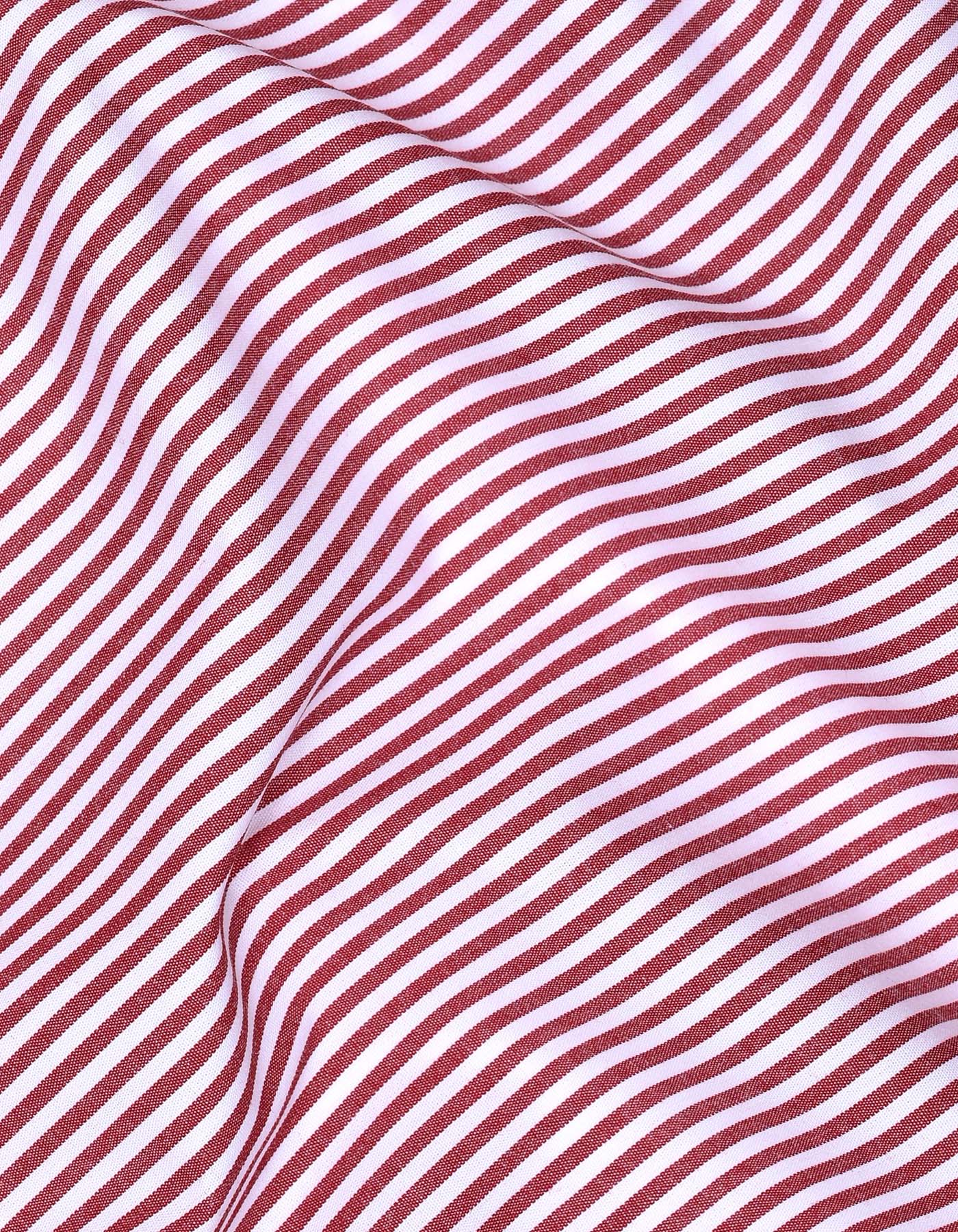 Stripe Red Tailored Smart Fit Shirt FS2788-1SF-16