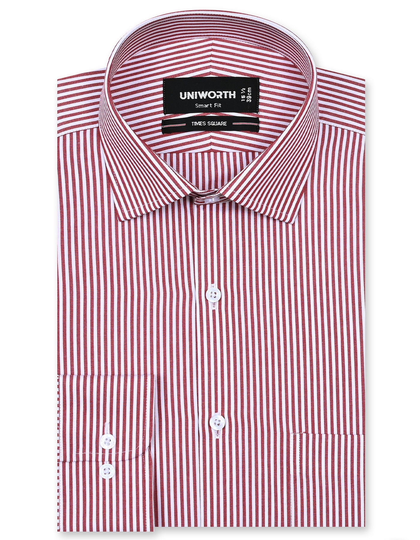 Stripe Red Tailored Smart Fit Shirt FS2788-1SF-14.5