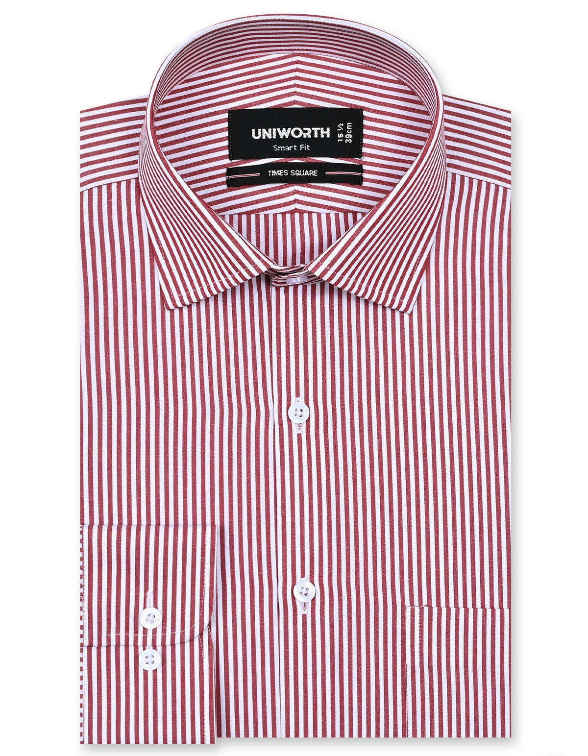 Stripe Red Tailored Smart Fit Shirt FS2788-1SF-14.5