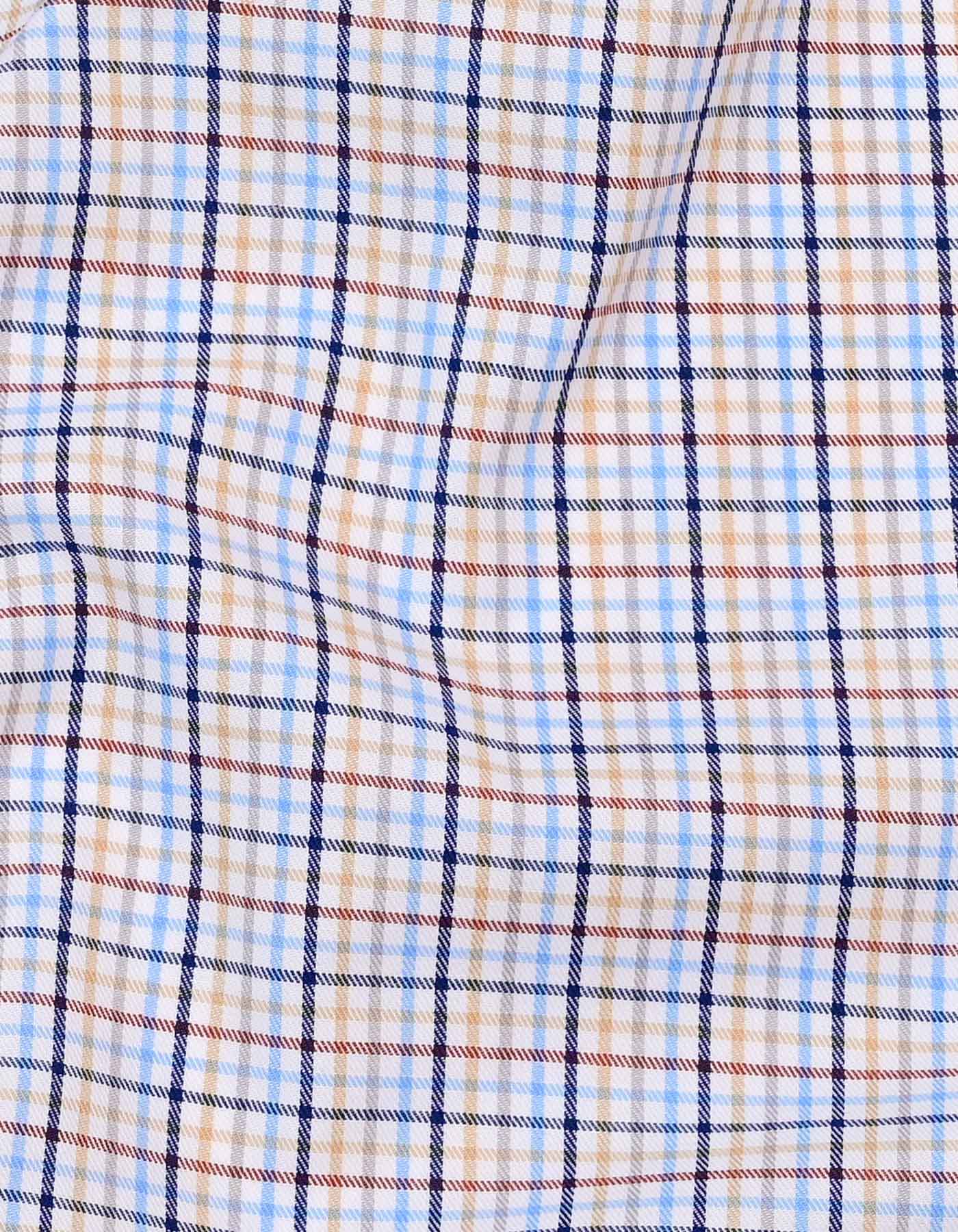 Check Navy/Red Tailored Smart Fit Shirt FS2789SF-16