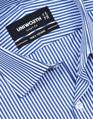 Stripe Navy Tailored Smart Fit Shirt FS2790-1SF-15