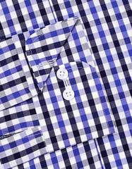 Check White/Blue Tailored Smart Fit Shirt FS2790SF-15.5