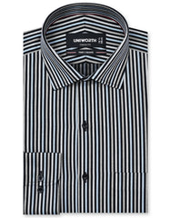 Stripe L Brown Classic Fit Shirt FS2793RF-14.5