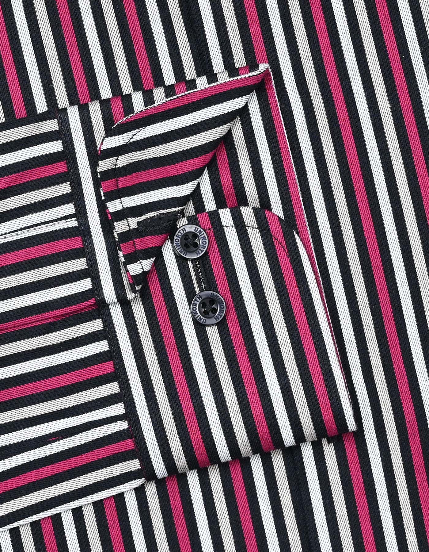 Stripe Pink Tailored Smart Fit Shirt FS2794SF-15.5