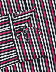 Stripe Pink Tailored Smart Fit Shirt FS2794SF-15.5