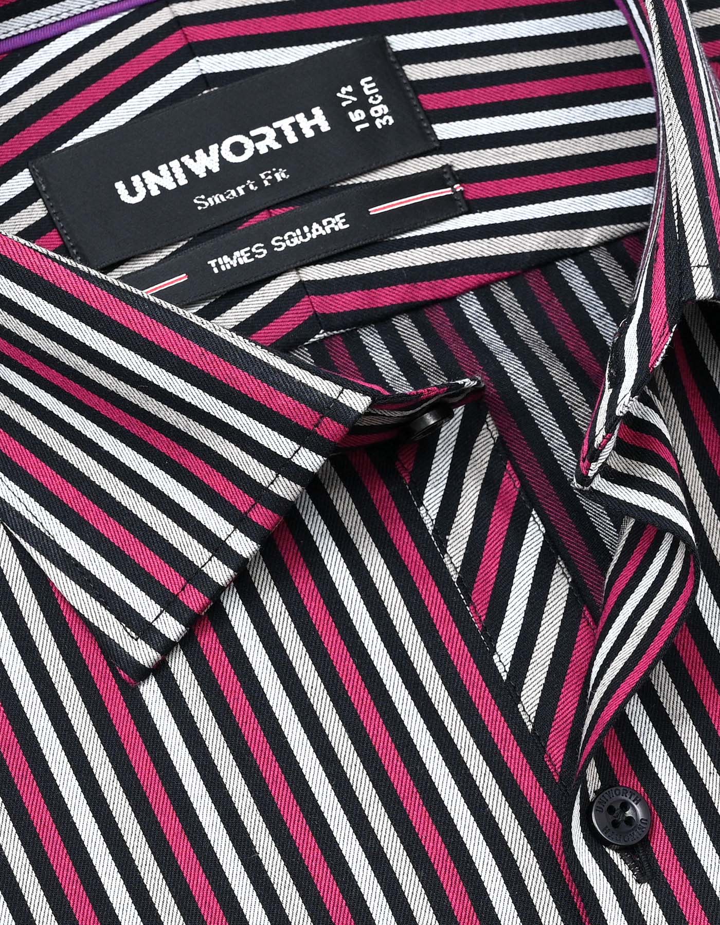 Stripe Pink Tailored Smart Fit Shirt FS2794SF-15