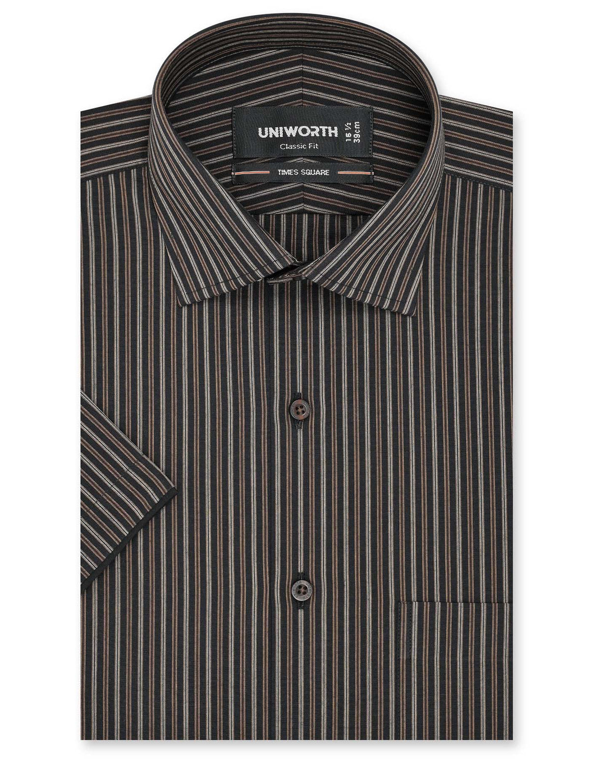 Stripe Chocolate Classic Fit Shirt FS2797RH-14.5