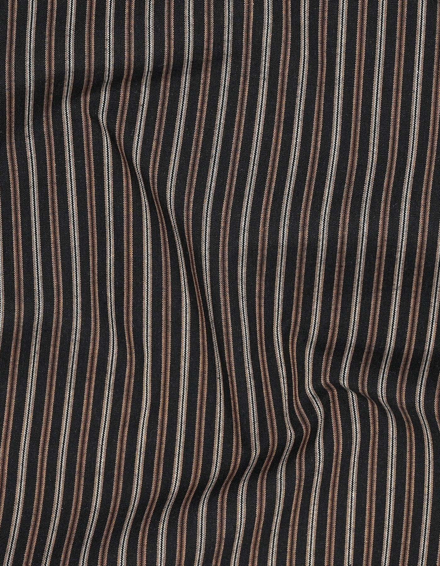 Stripe Chocolate Smart Fit Shirt FS2797SH-16